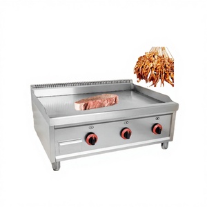 Grill à gaz commercial/grill plat pour teppanyaki, calamar, shawarma, crêpes, nouilles froides pour les stands de nourriture de rue JUYOU MECH - Product Image 1