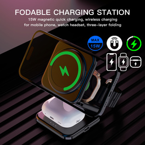 Los Productos Ms Vendidos Estación de Viaje para iPhone 16 Pro Max Plegable Fuerte Magnético Multifuncional 3 en 1 Cargador Inalámbrico - Product Image 2