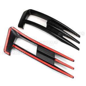 Une paire de garnitures de protection en ABS pour feux antibrouillard avant de voiture, style 'eyebrow' et 'wind knife', pour VW Golf MK7 2014 2015 2016 2017 - Product Image 4