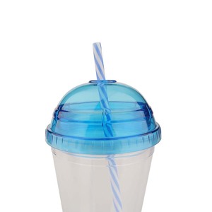 Gobelet en plastique transparent à double paroi de 24 oz, sans BPA, avec couvercle dôme, personnalisable avec logo, multicolore, adapté aux boissons glacées/froides et à l'<span class=keywords><strong>eau</strong></span> bouillante - Product Image 4
