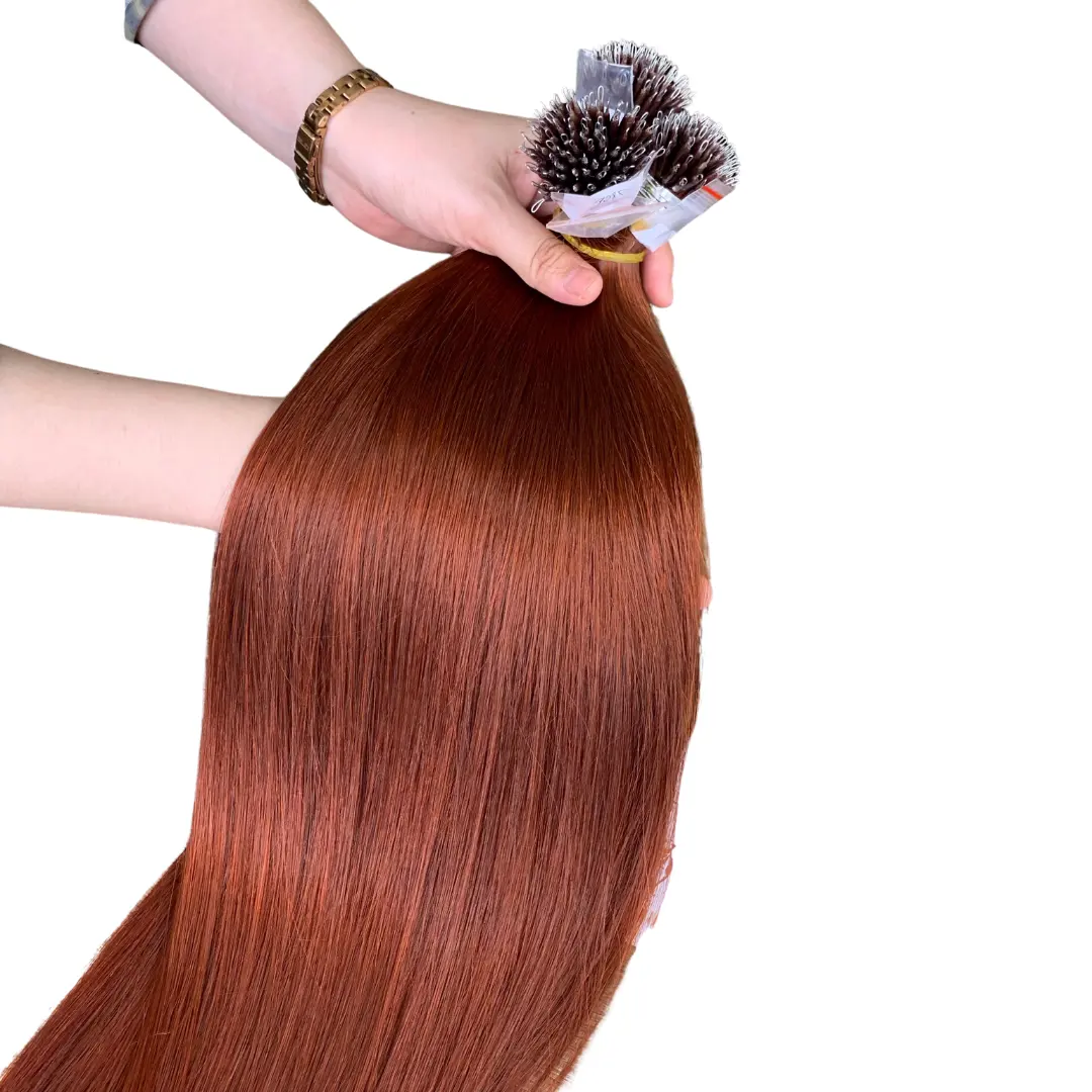 Человеческие волосы из Вьетнама, оптовая продажа, пучки 100% кератин, нано-наконечник, натуральные волосы, нано-наконечник, красота и личная забота