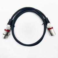 Cable de micrófono XLR macho a hembra codificado por colores con anillos para consolas de mezcla e interfaces de audio