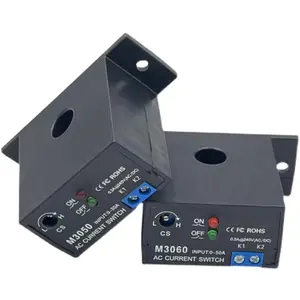 Taidacent 0.5-100A saklar Sensor, dapat dilepas secara normal terbuka Sensor Amp pemantauan Relay AC kebocoran transduser arus AC