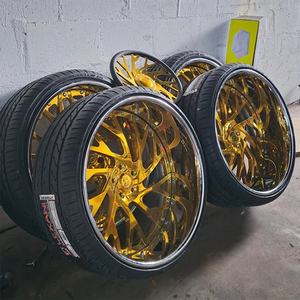 Ruedas de Alambre <span class=keywords><strong>Dayton</strong></span> de 2 Piezas, Forjadas en Aleación de Aluminio JUWA, 26 Pulgadas, Nuevas, 30mm ET, 20mm ET, Retro, para Restauración de Autos Clásicos, Gran Venta - Product Image 5