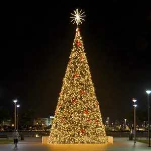 Personalizzato IP65 gigante commerciale all'aperto strada albero di natale decorazione led motivo luce albero di natale