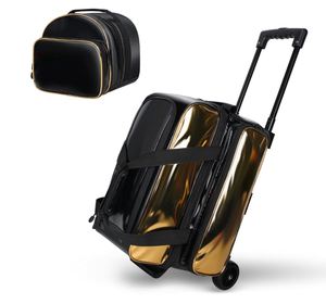 2 Ball <b>Bowling</b> Bag with Wheels + 1 Ball Color Matching Add on Tote Rolling 3 Ball <b>Bowling</b> Bag with Shoe Compartment - Product Image 1