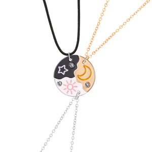 Creative Best Friends <strong>Necklaces</strong> <strong>Sun</strong> <strong>Moon</strong> Star Pendant <strong>Necklaces</strong> for 3 Friends <strong>Friendship</strong> <strong>Necklace</strong> for Boys - Product Image 5