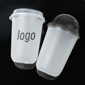 Vasos Desechables de Plástico para Llevar, Grado Alimenticio, Forma de U, para Smoothies, Té con Leche, Té de Burbujas - Product Image 3