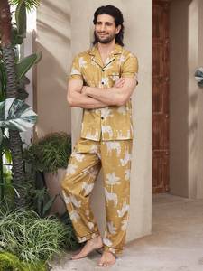 Artículo Popular: Pijama de Manga Corta para <span class=keywords><strong>Hombre</strong></span>, Cómodo para la Piel, Pijama Divertido - Product Image 6