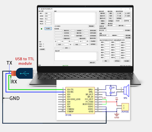 โมดูลเสียง DY-SV19R เครื่องเล่น MP3 ขนาดเล็ก ทริกเกอร์ IO ดาวน์โหลดผ่าน USB โมดูลเสียงแฟลช อัปเกรดจากรุ่น SV17F - Product Image 5