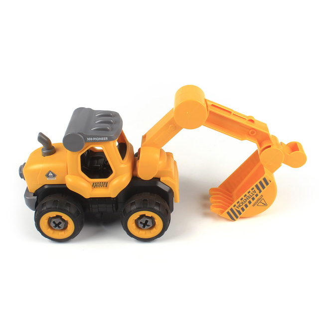 Toys Take Apart - Educational Building Construction Car - Kids Rc DIY Excavator Truck with Electric Drill