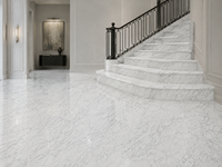 Dalles de marbre Bianco Carrara Venato pour îlots de cuisine, meubles-lavabos de salle de bain, carreaux de sol, panneaux à motifs et vasques en pierre