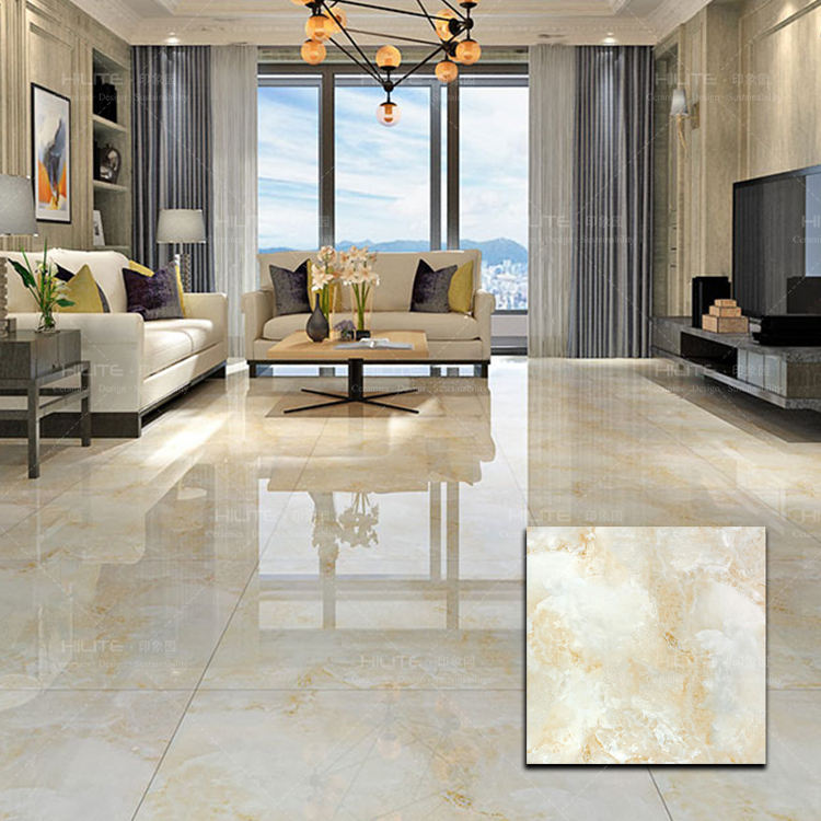 Telhas de piso de porcelana polido moderno 800x800mm, textura de pedra, telhas de luxo