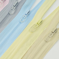 3 #   Fermeture éclair en nylon à glissière transparente multicolore à verrouillage automatique pour vêtements, chaussures, sacs, textiles de maison, accessoires de couture