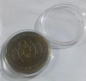 ไพ่ทาโรต์โลหะเหรียญเหรียญเหรียญ12ราศีราศีโหราศาสตร์ฮวงจุ้ยเสน่ห์นำโชคเหรียญโล่งอกโบราณ - Product Image 5