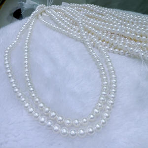 ลูกปัดน้ำจืดสีชมพูขนาด 6-7 มม. ของผู้ผลิตจูจี้ เพิร์ล สำหรับงาน DIY แบบกึ่งสำเร็จรูป จำหน่ายราคาใกล้เคียงราคาขายส่ง มีหลายขนาดและหลายสี - Product Image 3