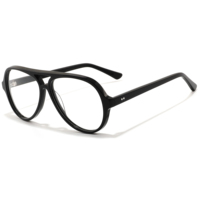 Lunettes optiques rétro unisexes, logo personnalisé, monture en acétate et métal, montures de lunettes tendance surdimensionnées