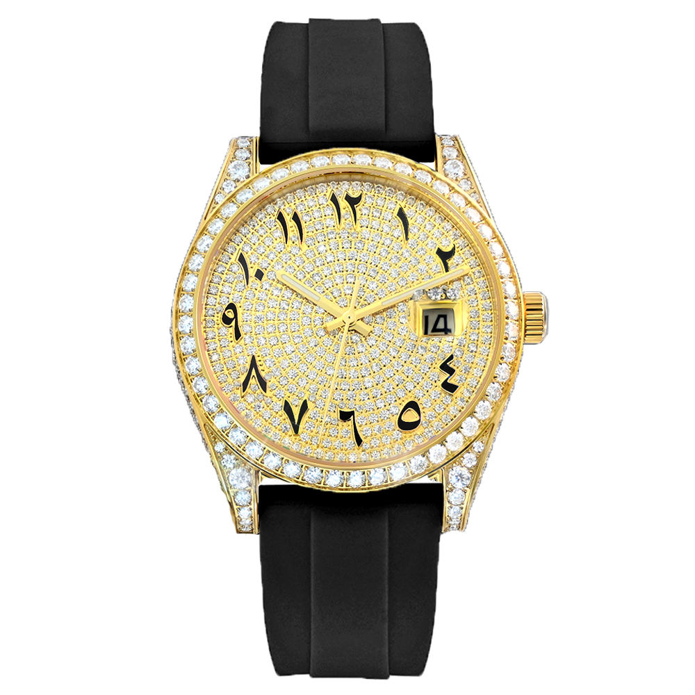 Gold-Black Arabic numeral dial