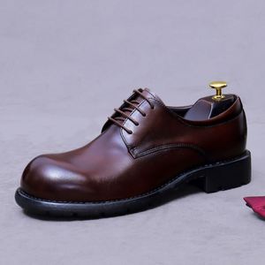 Proveedores de Diseñadores de Lujo de Primera Calidad, Zapatos Oxford de Cuero Vacuno Genuino para Hombre, para Bodas, Negocios, Vestir, Casuales - Product Image 5