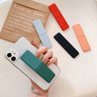 Étui de téléphone magnétique ABS ultra-fin coloré avec support pliable et sangle pour iPhone