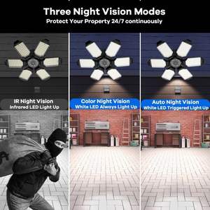 مصباح علوي قابل للتشوه ، ورشة عمل ضوء علوي ، مصباح قابل للطي ، كاميرا مراقبة أمنية واي فاي - Product Image 5