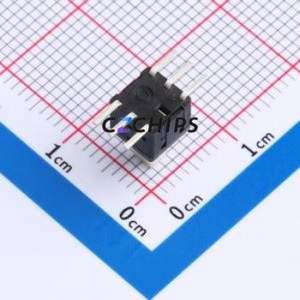 PS-5850SVA-6PLW Push Button Switch SMD Switch Self-Locking Rectangle Plunger 500mA 24V - Product Image 2