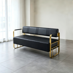 Pacchetto Arredamento Lusso per Salone: Poltrona <span class=keywords><strong>Barbiere</strong></span>, Lavatesta, Postazione Specchio, Bancone Reception, Panca d'Attesa - Set Completo per <span class=keywords><strong>Barbiere</strong></span> - Product Image 5