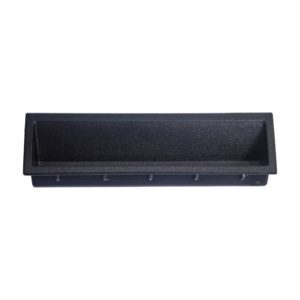 P2 Series Modern Large Size <strong>Matte</strong> <strong>Black</strong> Plastic Snap-in File Cabinet <strong>Door</strong> Handle Durable Recessed Cabinet Pull for School Use - Product Image 1