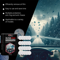 Rayhong 20pcs film d'huile pour verre de voiture comprimés effervescents propres verre sale traitement de vision floue dissolvant de film d'huile pour pare-brise