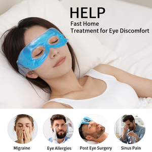 Almohadilla de gel frío/calor personalizada para ojos. Paquete de hielo para usar como mascarilla para ojos. - Product Image 2