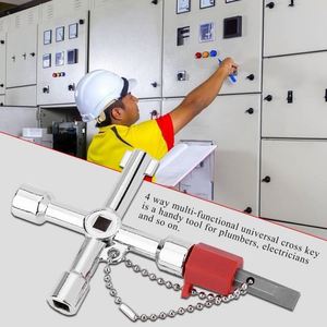 Llave Cruzada Universal Multifunción de 4 Vías, para Medidor de Gas, Grifo, Electricistas, Caja de Distribución Eléctrica - Product Image 5