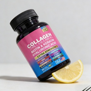 Capsules de collagène 14 en 1 Vital Glow Blend avec biotine, kératine, acide hyaluronique, complément alimentaire pour la santé - Product Image 4