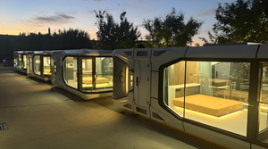 प्रीफैब पोत हाउस फ्लैट पैक मोबाइल कैप्सूल घर तैयार घर में घर की स्टील संरचना होमस्टे डिचेबल स्पेस कैप्सूल - Product Image 5