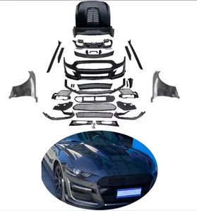 Kit de Carrocería de Alta Calidad para <span class=keywords><strong>Mustang</strong></span> <span class=keywords><strong>2018</strong></span> Actualización a GT 500 <span class=keywords><strong>Shelby</strong></span> Parachoques Delantero Faldón Lateral Difusor de Parachoques Trasero Tubo Capó Guardabarros - Product Image 1