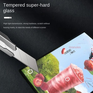 Cung cấp treo tường hình chữ nhật Net bảng hiệu màu đen <span class=keywords><strong>LED</strong></span> dạ quang Poster <span class=keywords><strong>menu</strong></span> vẽ kính cường lực siêu mỏng thép hộp đèn - Product Image 5