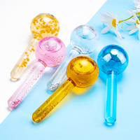 Ensemble de 2 outils de massage à eau glacée pour la beauté, ensemble de globes de glace pour le visage, boîtes de conditionnement, globes de glace rafraîchissants