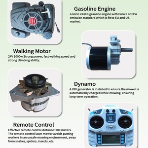 Vigorun Motor Mower Remote Control Operation <strong>Robotic</strong> Lawn Mower Tractor for Garden Maintenance &amp; Landscaping - Product Image 3