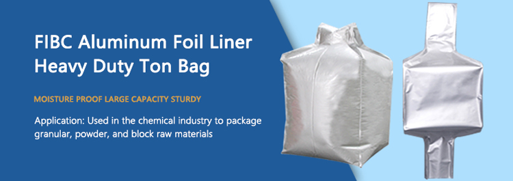 Jumbo Alumninum Foil Nylon Bags, Jumbo foil cover Bag, Bulk Aluminum Foil liner, stand up Container ton bags