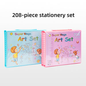 Schoolknutselspullen Kinderen Tekenen Speelgoed Schilderen Schrijfwaren Kleurpotloodset De Arte 208-delige tekensets - Product Image 2