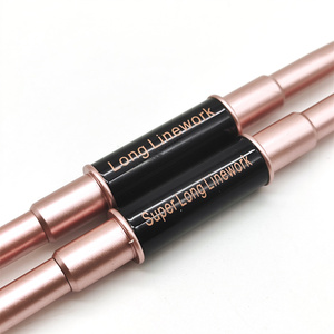 Nouveau 2025 Pinceau à Lignes Gel pour Ongles Marque Privée, Ultra Fin, Brosses de Peinture Liner, Kit de Pinceaux Nail Art Double Tête 15mm 25mm avec Capuchon - Product Image 4