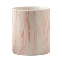 Porte-bougie en céramique à motif marbré de style nordique pour une décoration romantique de la maison