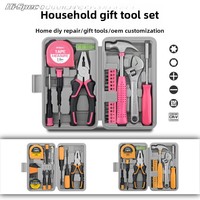 Juego de Herramientas de Reparación de Hardware Mini de Alta Calidad, Cinta Métrica Multifuncional, Martillo, Llave Hexagonal, Caja de Herramientas