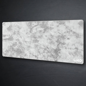 Alfombrillas de ratón para juegos grandes, personalizadas, XXL, color gris cemento, impermeables, con borde cosido, alfombrilla grande para escritorio, alfombrilla para ratón de computadora, gris - Product Image 5