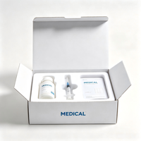 Boîte d'expédition médicale blanche personnalisée avec insert en mousse pour kit de dispositifs pharmaceutiques