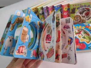 Prezzo basso all'ingrosso personalizzato giocattoli video divertenti per bambini touch board cave book