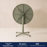 Meubles de jardin de style nordique pour villa, hôtel, camping, terrasse, tables et chaises pliantes, véranda, chaises en alliage d'aluminium haut de gamme