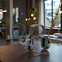 OMFOX KTC300SC H Monitor Active Noise Reduction Automobile Race Ear Shield avec ENC & one Earphone Cascade Connection