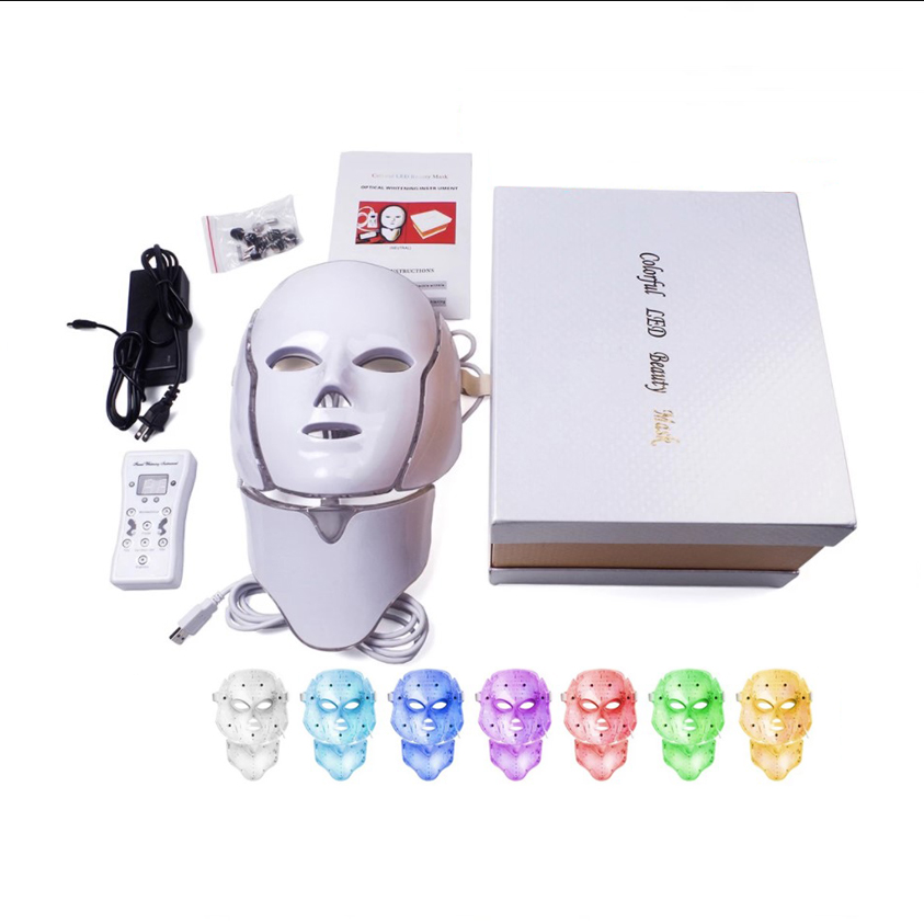 Foreverlily ledmask Led маска для лица 7 видов цветов светодиодный корейский фотона машина световой терапии акне уход за кожей лица Маска красоты СИД маска для лица
