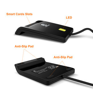Lector de Tarjetas ZOWEETEK ISO 7816 EMV, Lector y Escritor USB Inteligente, Lector de Tarjetas con Chip, Lector de Tarjetas de Crédito Portátil para Pagos en Computadoras Portátiles y PC - Product Image 5