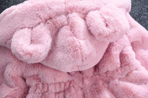 Nuovo inverno neonate <span class=keywords><strong>vestiti</strong></span> cappotto in pile di pelliccia sintetica Pageant giacca calda tuta da neve 1-8Y giacca con cappuccio per bambini capispalla - Product Image 6
